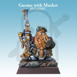 Gnome with Musket - Gnom z Muszkietem