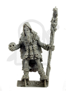 Shaman with staff and skull - szaman z kosturem i czaszką