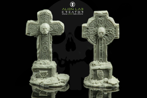 Celtic cross - celtyckie krzyże nagrobki 2 szt.