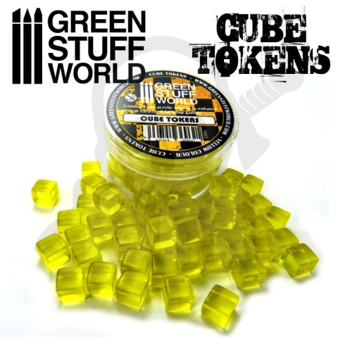 Yellow Cube tokens - akrylowe żetony 50 szt.