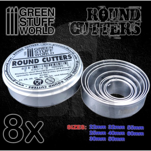 Stainsteel Round Cutters - zestaw do wycinania podstawek