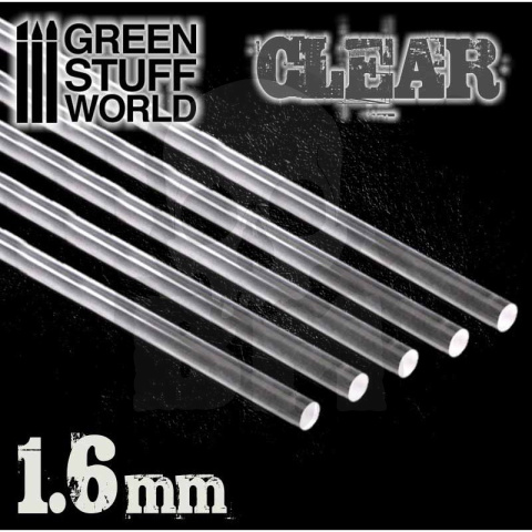 Pręty akrylowe - okrągłe 1,6 mm przezroczyste