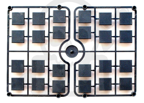 Podstawki pod figurki 20x20 mm wypraska 24 szt.