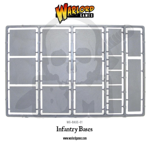 Podstawki pod figurki 40x40 9szt. + Infantry Bases Warlord