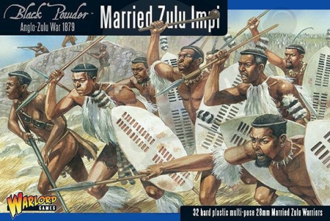 Zulusi wojownicy zuluscy 4 szt. Married Zulu Impi