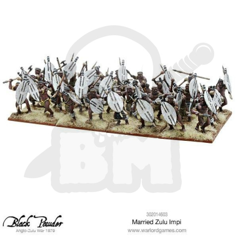 Zulusi wojownicy zuluscy 4 szt. Married Zulu Impi