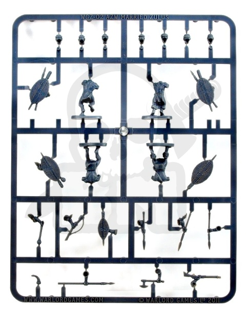 Zulusi wojownicy zuluscy 4 szt. Married Zulu Impi