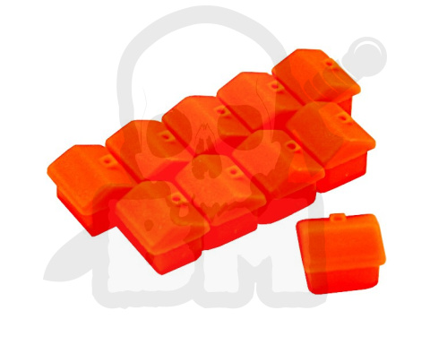 Pionki do gry - domki pomarańczowe 10 szt. Pionek Domek