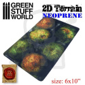 2D Neoprene Terrain - Forest with 6 trees teren