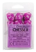 Kostki K10 Chessex Light Purple 10 szt.