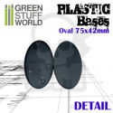 Plastic Oval Base 75x42mm podstawki pod figurki 6 szt.