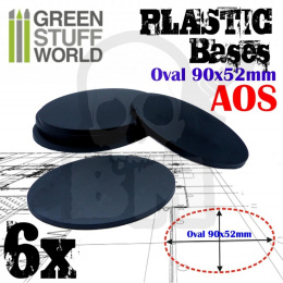 Plastic Oval Base 90x52mm