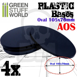 Plastic Oval Base 105x70mm