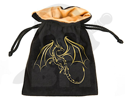 Golden Dragon Dice Bag 15x12cm