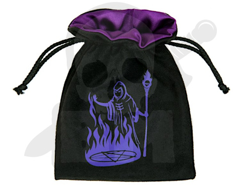 Sakiewka na kości Necromancer 15x12cm mieszek welurowy