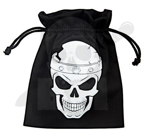 Sakiewka na kości Skull 15x12cm mieszek bawełniany