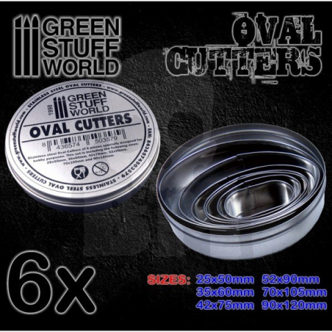 Stainsteel Oval Cutters - zestaw do wycinania podstawek