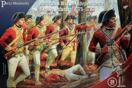 American War of Independence British Infantry 1775-1783 38 szt.