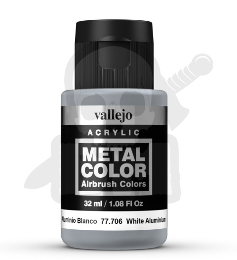Vallejo 77706 Metal Color 32 ml White Aluminium