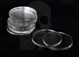 Acrylic Bases - Round 40 mm CLEAR x10