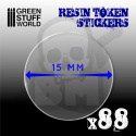 Resin Token Stickers 15mm 88 szt.