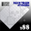 Resin Token Stickers 15mm 88 szt.