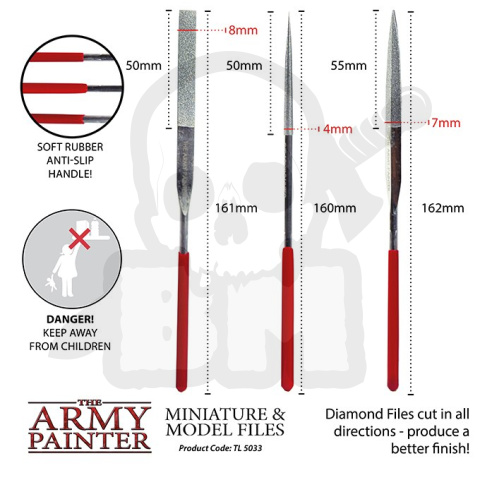 Akces AP Tool Miniature And Model Files pilniki 3 szt.