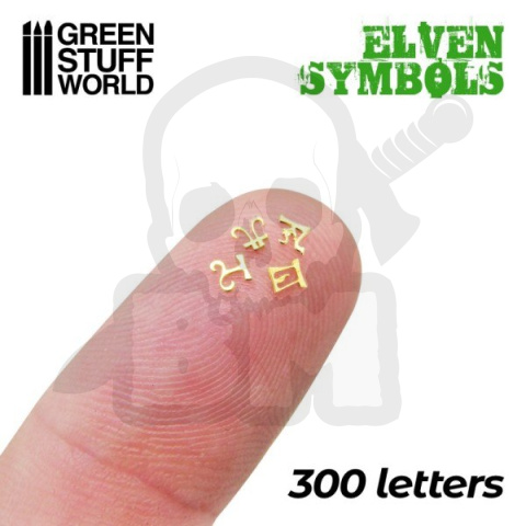 Elven Runes and Symbols - 300 letters - runy elfów