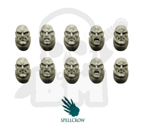 Głowy Kosmicznych Rycerzy Marines 10 szt. jak Space Marines Heads