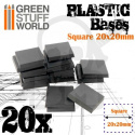 Plastic Bases 20x20 mm podstawki pod figurki 20 szt.