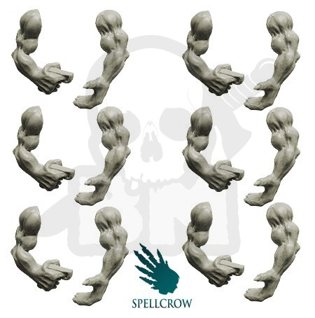 Orkowe ręce do broni strzeleckiej 12 szt. Orcs Hands for Shooting Weapons