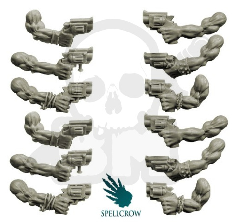 Ręce orków z rewolwerami 12 szt. Orcs Hands with Revolvers