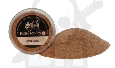 Posypka czerwony piasek 0,4-1,4 mm do makiet - 155 ml