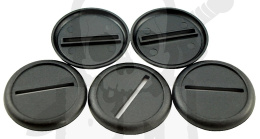 Plastic Bases - Round 40 mm BLACK