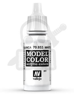 Vallejo 70853 Model Color 17 ml White Glaze
