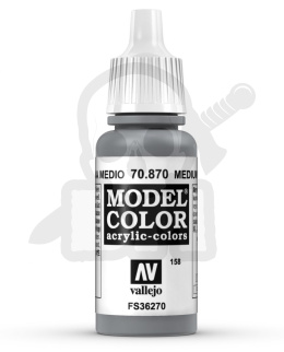 Vallejo 70870 Model Color 17 ml Medium Sea Grey