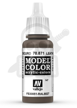 Vallejo 70871 Model Color 17 ml Leather Brown