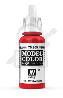 Vallejo 70909 Model Color 17 ml Vermillion