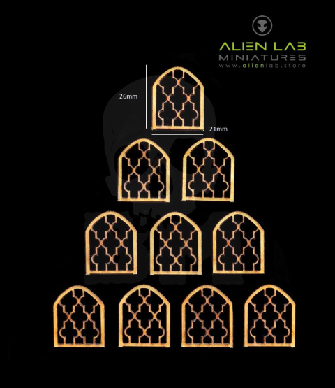 Windows #9 - okna z MDF 10szt.