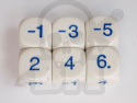 Kość K6 kostka matematyczna -1 2 -3 4 -5 6 Math Negative Odd Number