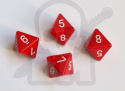 Kość RPG K8 kostka do gry czerwona