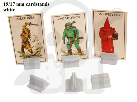 Podstawki pod karty białe kpl. 10szt. - card stand