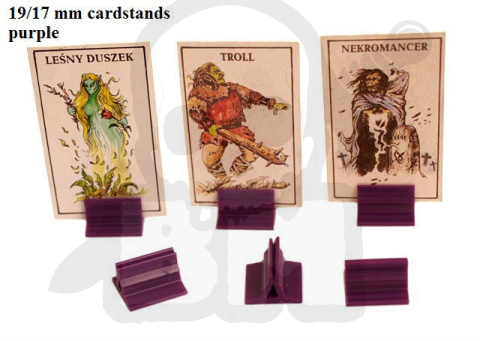 Podstawki pod karty fioletowe kpl. 10szt. - card stand