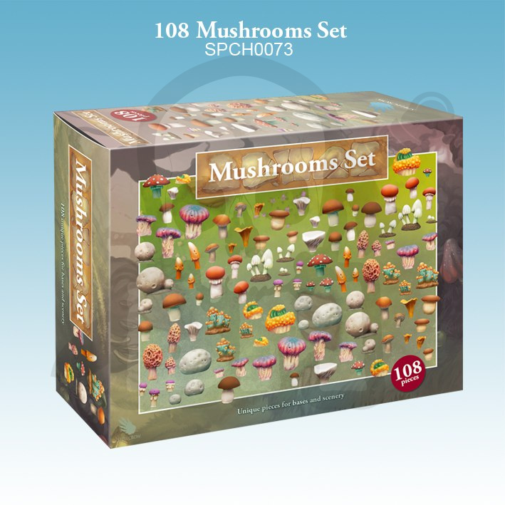 Mushrooms Set - grzybki grzyby 108 szt.