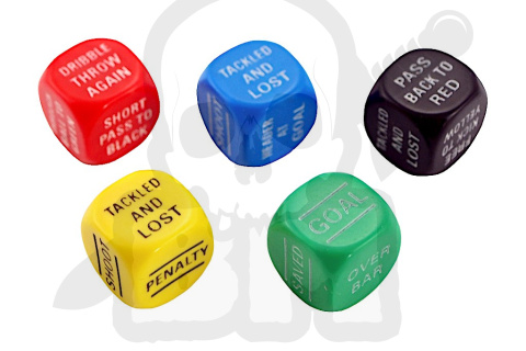 Kolorowe kostki - Soccer Dice Game - gra kostkowa
