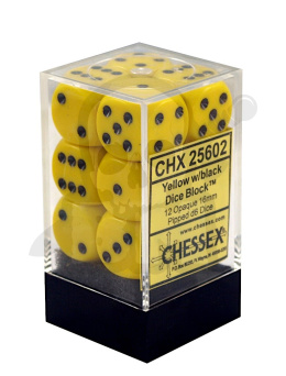 Kostki K6 16mm Yellow Chessex 12szt. kość kostka