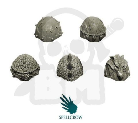 Rycerze Salamandry / Smoki ciężkie naramienniki 5 szt. Salamanders / Dragons Knights Shoulder Pads