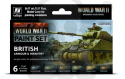 Vallejo 70204 Zestaw Model Color 6 farb - WWII British Armour & Infantry