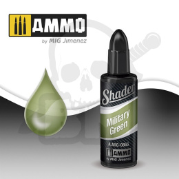 Ammo Mig 0865 Farba cieniująca Military Green Shader