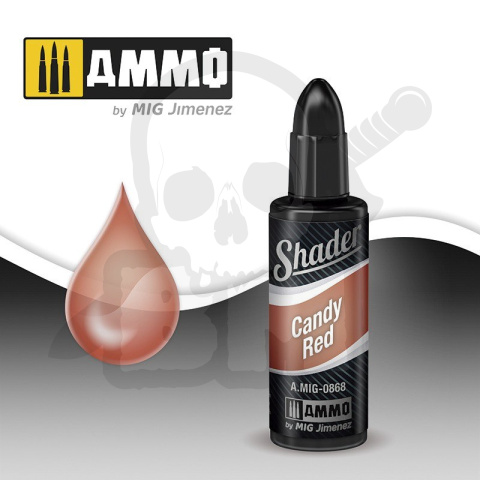 Ammo Mig 0868 Farba cieniująca Candy Red Shader